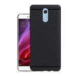 HELLO ZONE Exclusive Dotted Matte Finish Soft Rubberised Back Case Cover for Xiaomi Redmi Note 4 - Black