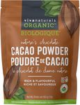 Viva Naturals Organic Cacao Powder, 1lb - Unsweetened Cocoa Powder With Rich Dark Chocolate Flavour, Perfect for Baking & Smoothies - Certified Vegan, Keto & Paleo, Gluten-Free & Non-GMO Verified, 454 g