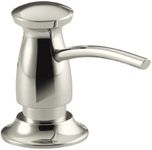 KOHLER K-1893-C-SN Soap or Lotion Dispenser with Transitional Design (Clam Shell Packed), Vibrant Polished Nickel