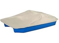 AMGJ Outdoor 3 or 5 Person Paddle Boat Protective Cover, 420D Oxford Fabric Waterproof DustProof UV Protection Pedal Boat Cover 112.5" L X 78.7" W,Beige