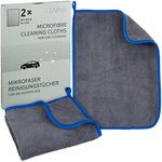 Microfibre Cleaning Cloth: 2 Grey Car Wash Microfibre Cleaning Cloths – Microfibre Cloth Car Cleaning Products – Car Polish – LIVAIA Microfibre Towel