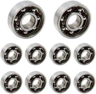 Antrader 10Pcs 608 Steel Ball Bearing 8mm x 22mm x 7mm High Precision Rating Fidget Spinner Bearing