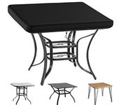 Garden Table Covers square,Patio Table Top Cover for Outdoor Garden Furniture Cover, Fitted square Table Cloth, Waterproof Tablecloth, Wipe Clean Table Cover for Outdoor/Indoor Use(43"L x43"W x6.3"H)…