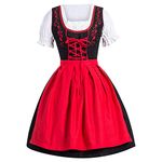 Blandoom Oktoberfest Costume Women, Halloween Witch Dress Oktoberfest Costumes Outfits Milk Maid Maxi Dress Women French Maid Outfits for Women Pink French Maid Cosplay Oktoberfest Costume Girls