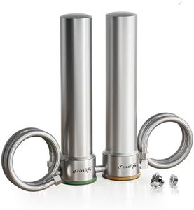 Frizzlife UDS99-S Untertisch-Wasserfiltersystem, 8-stufige Wasserfilterung mit Direktanschluss, 0,5 Mikron, reduziert 99,99% Blei, Chlor, Schwermetalle, Kalk und Kalkstein, Edelstahl