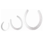 Horseshoe Set of 3 Horse Pony Stickers for Car Sticker Decoration Hoof Iron Horses Film (K040 Silver)