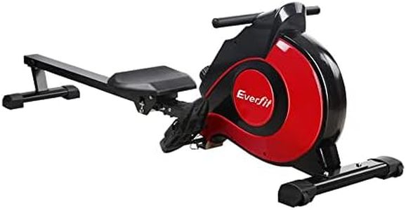 Everfit Magnetic Resistance Rowing Machine, Foldable Rower Home Gym Fitness Equipment Cardio Workout Exercise, 10 Levels 200KG Weight Capacity Removable Wheels LCD Display 5kg Flywheel