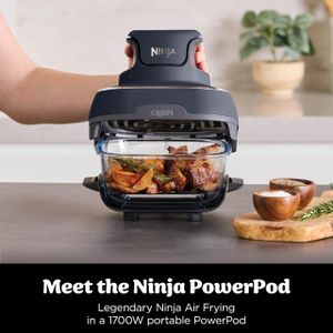 Ninja CRISPi 3.8L Air Fryer – Blue Compact Healthy Cooker