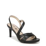 LifeStride Women's Mia Strappy Heeled Dress Sandals, Black, 7 Wide