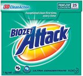 Biozet Attack Regular Laundry Powder Detergent, 1 kilograms