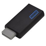 Pomya Wii to HDMI Converter, Full HD for Wii to HDMI 1080P Converter Adapter 3.5mm Output Video Audio HDMI Converter