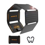 FlexSolar 40W Foldable Solar Panel Chargers with USB-A USB-C and DC Outputs IP67 Waterproof Power Emergency for Phones iPads Power Banks Laptops Small Power Station