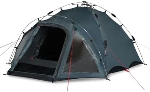 Qeedo Quick Oak 3, Tente de Camping pour 3 Personnes, Tente Montage Rapide, Quick-Up-System - sharkgrey
