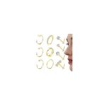 FIOROYAL 10Pcs 14K Gold Filled Nose Ring Studs 20G Nose Rings Hoops 316L Stainless Steel Nose Rings for Women Men Hypoallergenic Round CZ Heart Simulated Diamond L Shaped Gold Nose Stud G