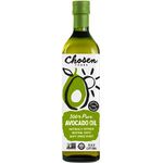 Chosen Foods 100% Pure Avocado Oil 25.3 oz, Non-GMO, for High-Heat Cooking, Frying, Baking, Homemade Sauces, Dressings and Marinades, 750.0 ml (Pack of 1)