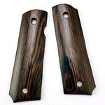 Aibote Natural African Chicken Wood Full Size 1911 Handgun Gun Grips Pistol Knife Custom DIY EDC Handles Material fits Most Commander,Standard & Government 1911 Models