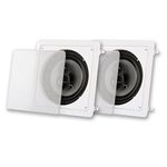 Acoustic Audio CSi83S in Wall/Ceiling 8" Speaker Pair Home Theater 3 Way Speakers