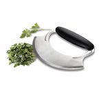 Amco 8650 Stainless Steel with Silicone Handle Mezzaluna