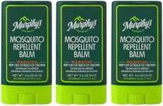 Murphy's Naturals Mosquito Repellent Balm Stick | Plant Based, Natural Ingredients | DEET Free | Travel/Pocket Size | Made in The USA | 0.5oz Each | 3 Pack