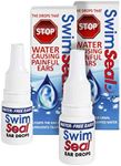 SwimSeal Twin-Pack All Natural Protective & Ear Clearing Drops. Use Daily For Ear Comfort & Hygiene. Avoids Earache & Blocked Ears From All Water Exposure for All Ages