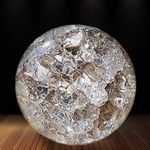 Banshika Enterprises Water Fountain Spinning Crystal Glass Ball for Indoor Fountains | Home Decoration (Pack of 1)