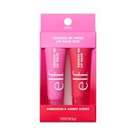 e.l.f. Squeeze Me Lip Balm Duo, Moisturizing Lip Balm for a Sheer Tint of Colour, Infused with Hyaluronic Acid, Vegan & Cruelty-Free, CHERRY/BUBBLEGUM