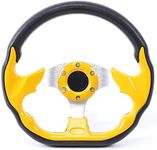 Steering Wheel White Racing - Universal Steering Wheel Aluminium Car Racing Steering Wheel Drift with Horn Button 320mm/12.5 Inch