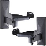 VideoSecu One Pair of Side Clamping Speaker Mounting Bracket with Tilt and Swivel for Large Surrounding Sound Speakers MS56B 3LH