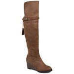 Journee Collection Womens Jezebel Boot Brown Size: 6.5