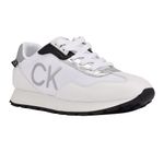 Calvin Klein Women's Caden Sneaker, White, 10