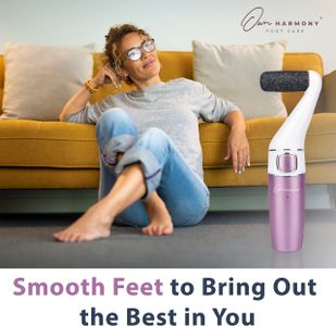 Own Harmony Electric Foot File – Rechargeable Callus Remover Pedicure Tool