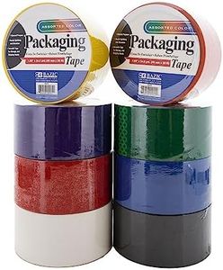 BAZIC Products Colored Duct Tape 1.88" X 54.6 Yards,Packing Tapes for Decoration Sealing Packing Box, Projects Repairs Crafts, 48-Pack