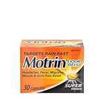 Motrin Ibuprofen Super Strength Liquid Gels, Pain Reliever, Menstrual Pain, Back Pain, 400mg, 30 Liquid Gels