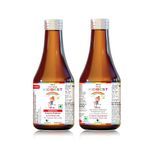 HealthBest Kidbest Multivitamin (200ml) & Kidbest Iron Haematinic Syrup (200ml) for 3-13 Years Kids | Combo Set