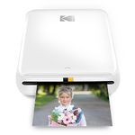 KODAK Step Instant Smartphone Photo Printer - Portable Mini Color Wireless Mobile Printer - Zink 2x3 Inch Sticky-Back Photos - Bluetooth Compatible with iOS & Android Devices - Fun Editing App - White