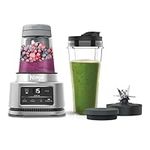 Ninja Foodi Power Nutri Blender 2-in-1, 700ml Cup & 400ml Bowl with Power Paddle, Blend Smoothie Bowls, Thick Spreads & Frozen Drinks, 1100W, Automatic Programs, Gift for her / him, Silver, CB100UK