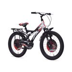 Hero F11 20T Single Speed Bicycle for Kids with Inbulit Carrier | White-Black | Dual Suspension | V Brake | Steel Frame : 14Inches | Rider Height : 3ft 8" - 4ft 5" | 85% Pre Assembled Bicycle