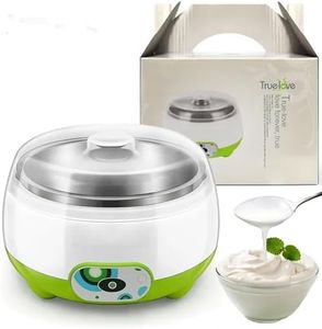 KLIFFOO Electric Yogurt Maker,1L Automatic Yogurt Maker Machine in Home Kitchen, Stainless Steel Yogurt Maker with Temperature Control, Homemade Fresh Yogurt - Dahi Maker with Auto Switch-Off