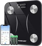 INSMART Bluetooth Body Fat Scale, Bathroom Smart Digital Weight Scale Composition Monitor for Body Weight, Fat, BMI, Water, BMR, Muscle Mass with Smartphone APP, Fitness(396Lb/180Kg)