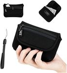 JJC Compact Camera Case Pouch for Sony ZV-1 ZV-1F RX100 VII VI VA V IV III II Canon G7 X III II G9X II SX740 SX730 SX720 Ricoh GRIII GR3 HDF GRII Olympus TG-7 TG-6 TG-5 TG-4 TG-3 TG-2 TG-1 Black