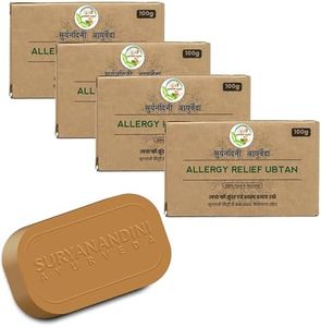 Suryanandini Organic Ayurvedic Allergy Relief Soap, Tvacha Shodakh Soap For All type Skin Allergy | Chemicals Free Soap | - 100 gm Each (Pack of 4).