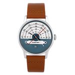 D'SIGNER Leather Analog White Dial Men's Watch-760Sl.16.18, Band_Silver