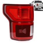 Nakuuly LED Tail Light with Blind Spot Compatible With Ford F150 2018 2019 2020 Left Driver Side Taillight Rear Brake Lamp Signal Assembly # ‎KL3Z13405B (Module NOT Included)