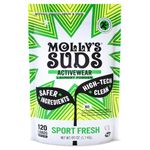 Molly's Suds Active Wear Laundry Detergent | Natural Extra Strength Laundry Powder, Stain Fighting & Safe for Performance Fabrics and Sensitive Skin | 120 Loads