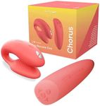 We-Vibe Chorus Vibrating Sex Toys for Couples | Remote Control Vibrator | Wearable App Controlled Adult Toys for Women | G Spot, Clit & Penis Sexual Stimulation Device | Clitoral Couples Gift |Coral