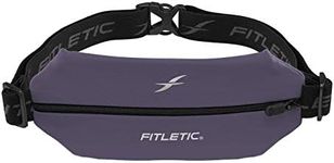 Fitletic Active Lifestyle Fanny Pack & Mini Sports Running Belt For Men & Women – Lightweight, Low Profile & Sleek Design – Ultra-Soft Expandable Lycra Pouch - Fits All Phones – Inner Organizer Pocket