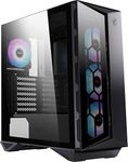 MSI MPG GUNGNIR 110R - Premium Mid-Tower Gaming PC Case - Tempered Glass Side Panel - 4 x ARGB 120mm Fans - Liquid Cooling Support up to 360mm Radiator - Two-Tone Design