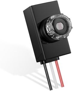 100 Pieces Dusk to Dawn Sensor,Greencycle IP65 Photoelectric Switch for Outdoor Pole Light for Outdoor Lighting 120-277V, Photo Cell Automatic On/Off, Waterproof, Energy Saving,UL Listed