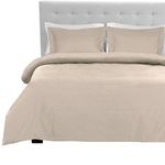 Bare Home Duvet Cover King/Cal King Size - Premium 1800 Super Soft Duvet Covers Collection - Lightweight, Cooling Duvet Cover - Soft Textured Bedding Duvet Cover (King/Cal King, Sand)