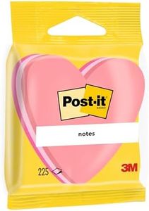 Post-It 2007-H - Notas adhesivas en de corazon, 70 x 70 mm, Color Rosa